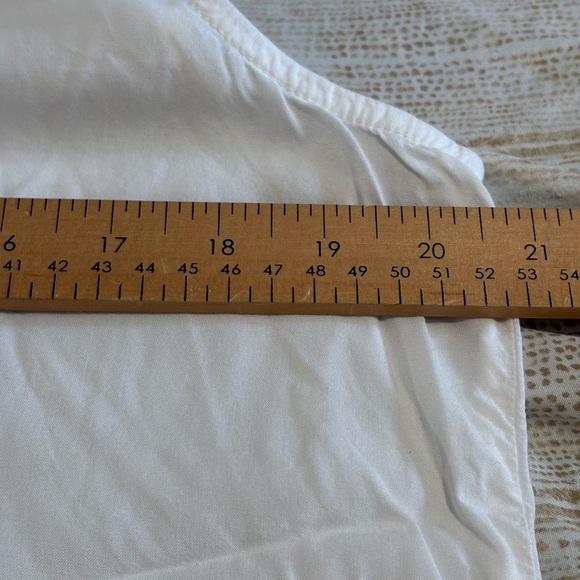 Beach Lunch Lounge crisp white tank button down collared size large lightweight - Picture 9 of 10